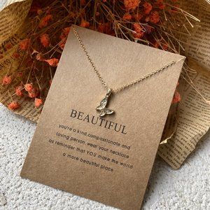 Simple Butterfly Fashion Necklace